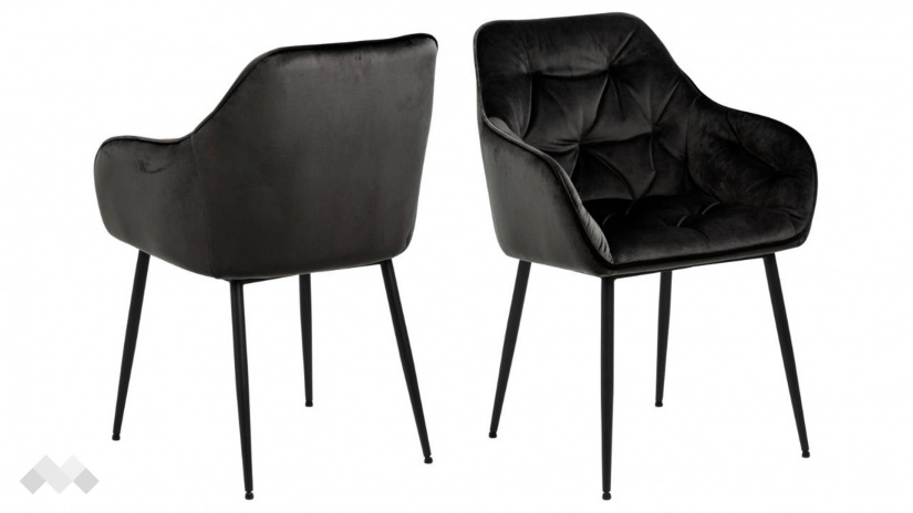 Трапезен стол Брук черен - изглед 2