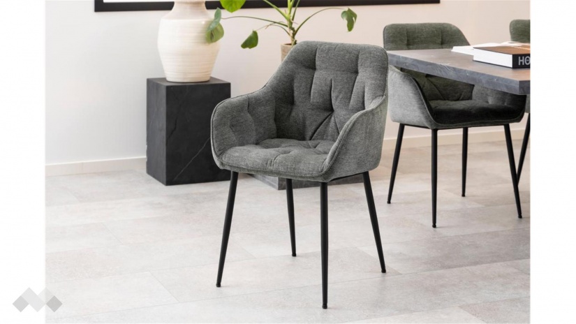 Трапезен стол Брук сив - изглед 4 - МебелМаг Трапезен стол Брук сив - изглед 4