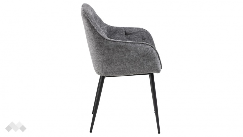 Трапезен стол Брук сив - изглед 3 - МебелМаг Трапезен стол Брук сив - изглед 3