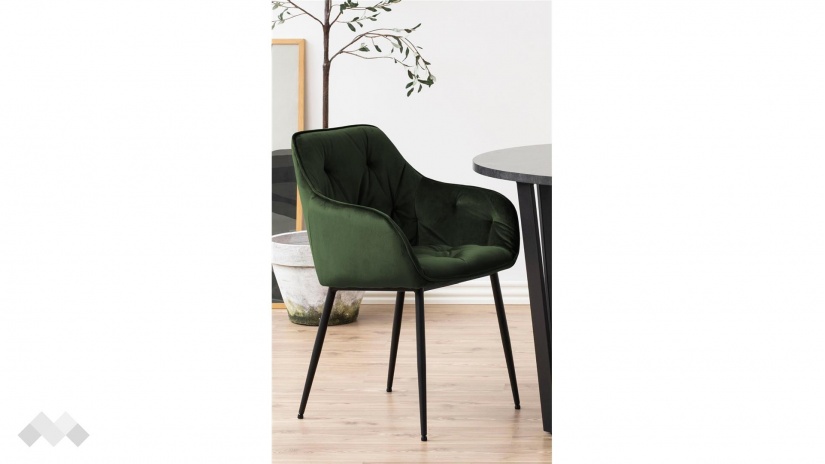 Трапезен стол Брук зелен - изглед 4