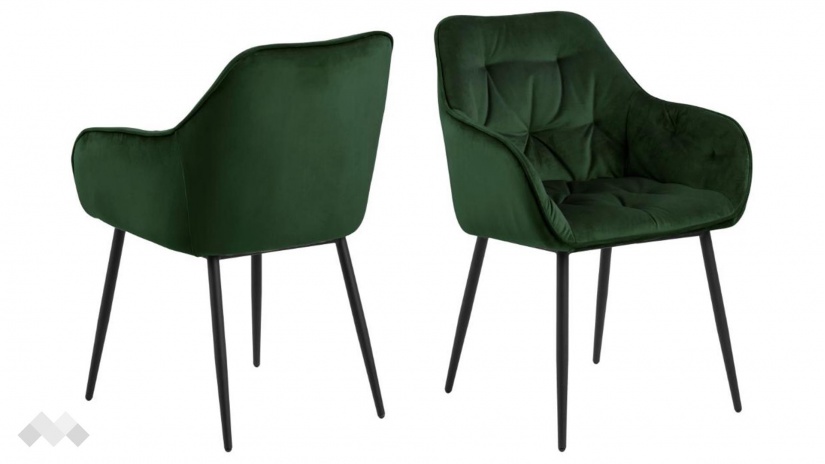 Трапезен стол Брук зелен - изглед 2