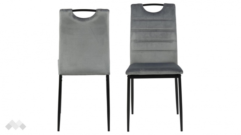 Трапезен стол Диа тъмно сив - изглед 1 - МебелМаг Трапезен стол Диа тъмно сив - изглед 1