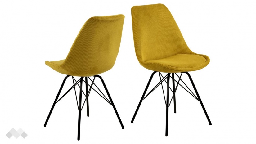 Трапезен стол Ерис жълт - изглед 2