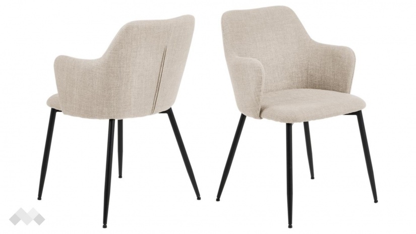 Трапезен стол Илза бежов - изглед 2