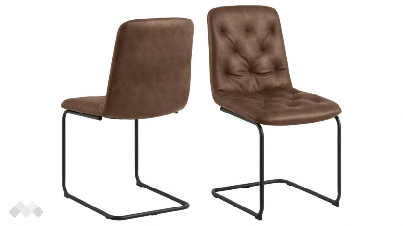 Трапезен стол Кира кафяв - изглед 2