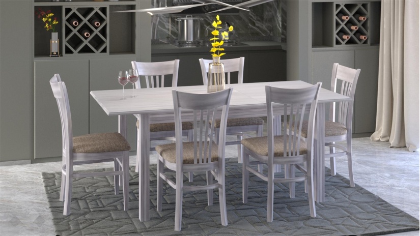 Трапезен стол Лора патина - изглед 3