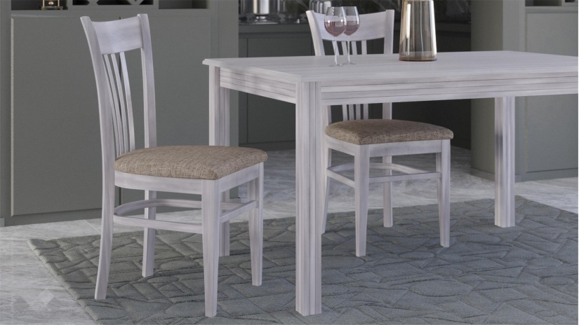 Трапезен стол Лора патина - изглед 1