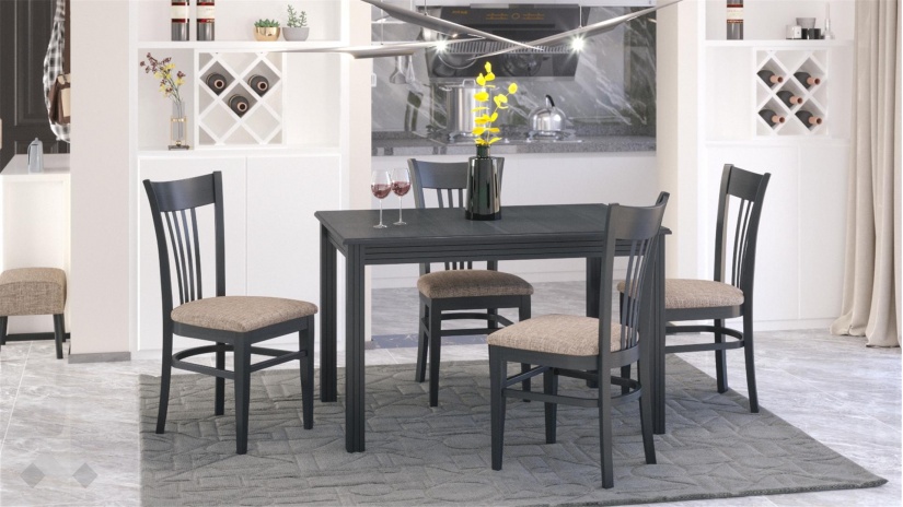 Трапезен стол Лора венге - изглед 2