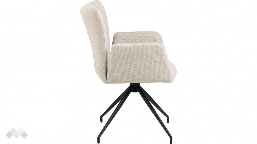 Трапезен стол Лора бежов - изглед 3 - МебелМаг Трапезен стол Лора бежов - изглед 3