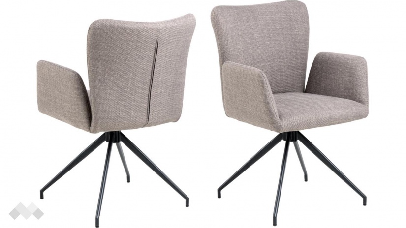 Трапезен стол Лора сив - изглед 2 - МебелМаг Трапезен стол Лора сив - изглед 2