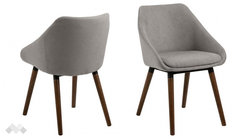 Трапезен стол Нилс сив - изглед 2 - МебелМаг Трапезен стол Нилс сив - изглед 2