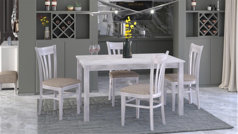 Трапезен стол Нора патина - изглед 2