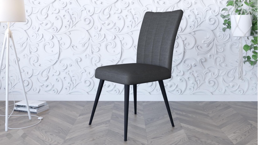 Трапезен стол Рафаел сив - изглед 1 - МебелМаг Трапезен стол Рафаел сив - изглед 1