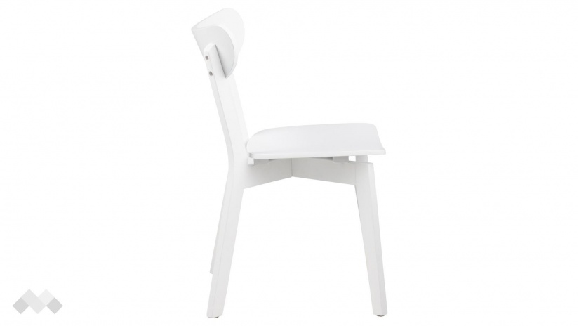 Трапезен стол Роксби бял - изглед 3