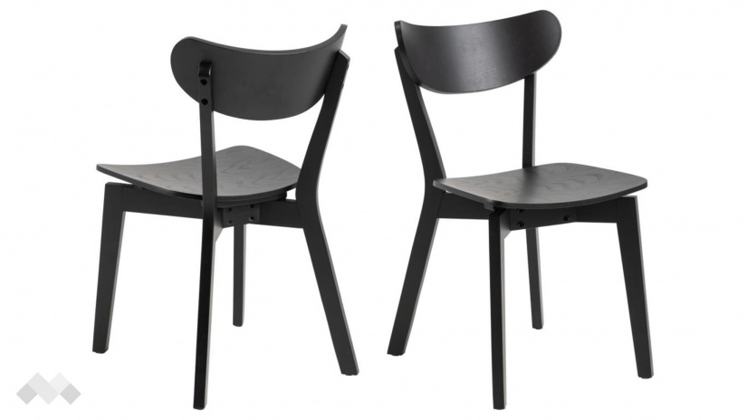 Трапезен стол Роксби черен мат - изглед 2