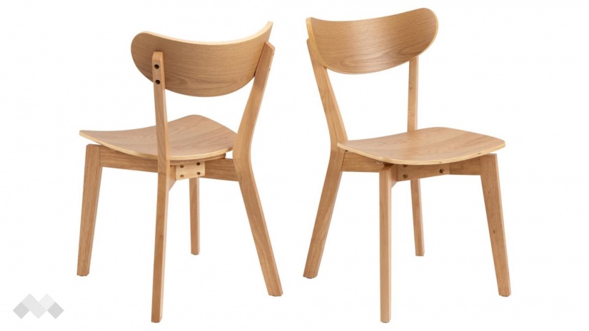 Трапезен стол Роксби дъб натурал - изглед 2