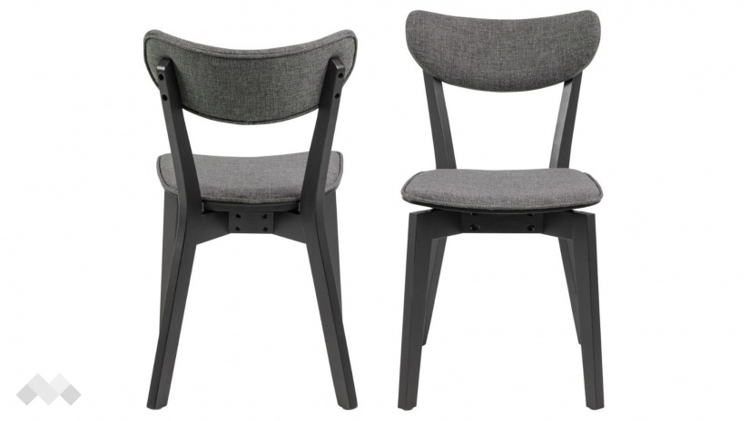 Трапезен стол Роксби тъмно сив - изглед 1 - МебелМаг Трапезен стол Роксби тъмно сив - изглед 1