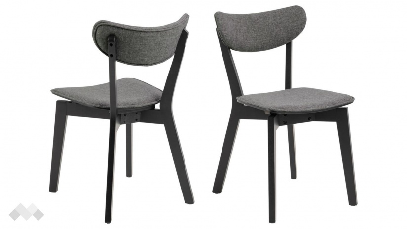 Трапезен стол Роксби тъмно сив - изглед 2 - МебелМаг Трапезен стол Роксби тъмно сив - изглед 2