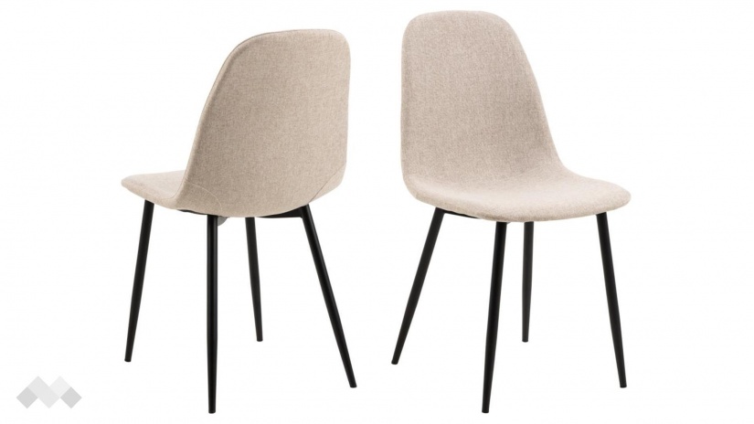 Трапезен стол Силия бежов - изглед 2