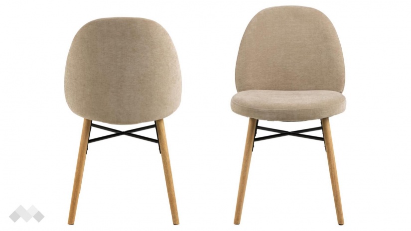 Трапезен стол София бежов - изглед 1