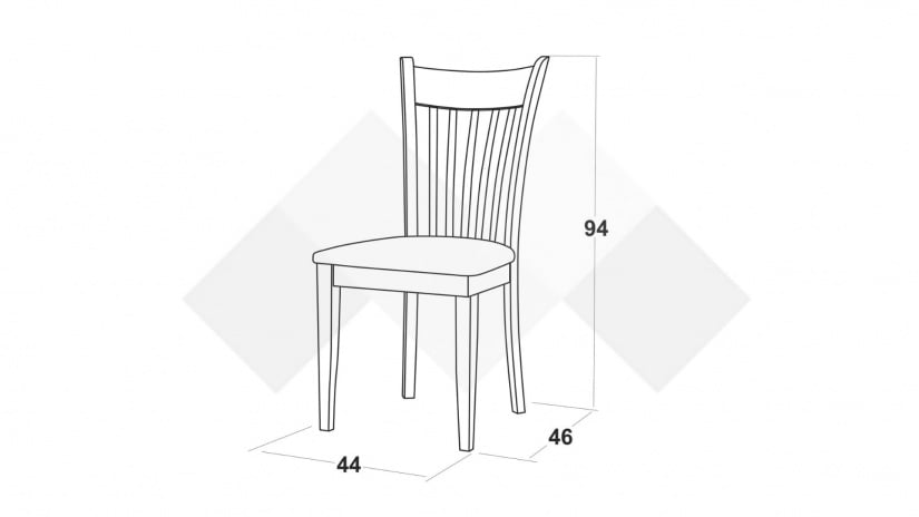 Трапезен стол Страдивариус натурал - изглед 3
