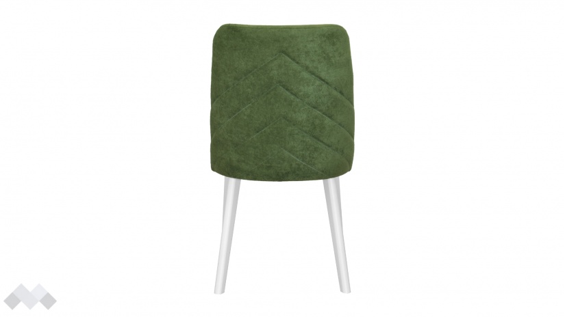 Трапезен стол Теа зелен с бяло - изглед 3 - МебелМаг Трапезен стол Теа зелен с бяло - изглед 3