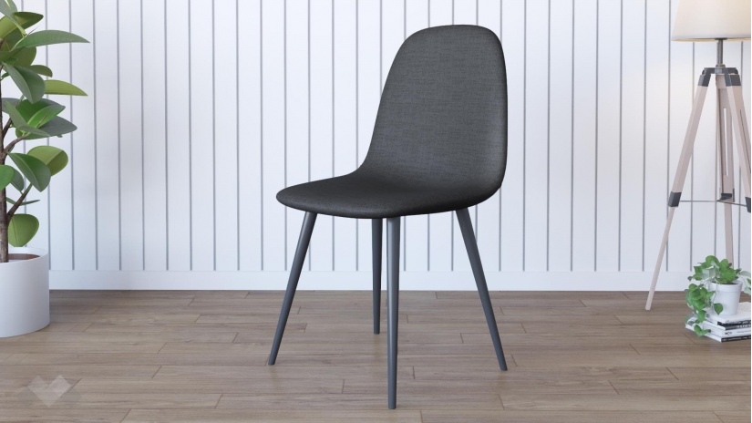 Трапезен стол Тиаго сив - изглед 1