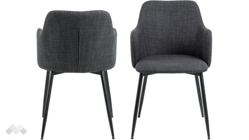 Трапезен стол Илза тъмно сив - изглед 1