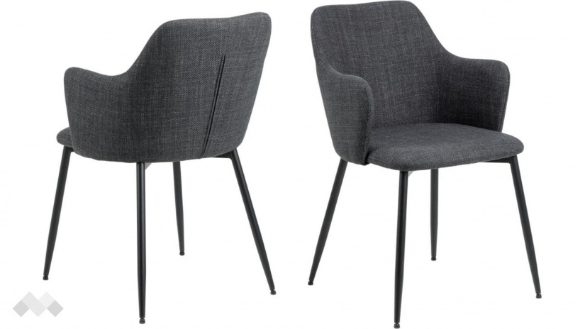 Трапезен стол Илза тъмно сив - изглед 2