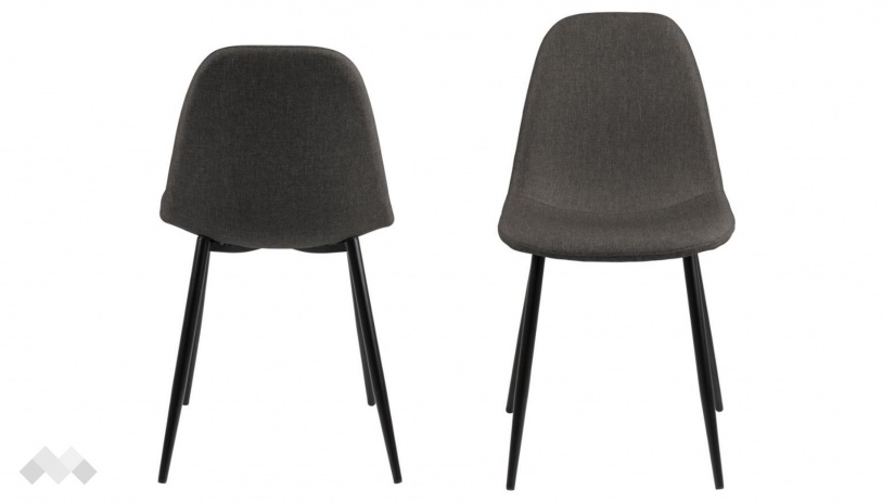 Трапезен стол Уилма графит - изглед 1 - МебелМаг Трапезен стол Уилма графит - изглед 1