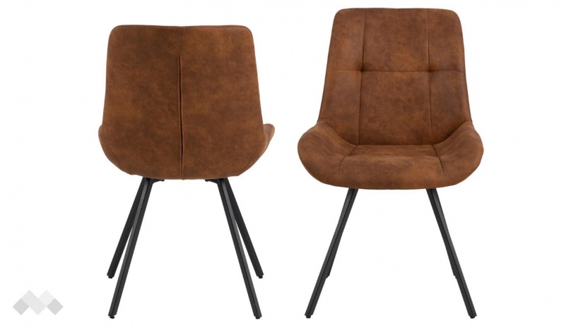 Трапезен стол Уейлър кафяв - изглед 1 - МебелМаг Трапезен стол Уейлър кафяв - изглед 1