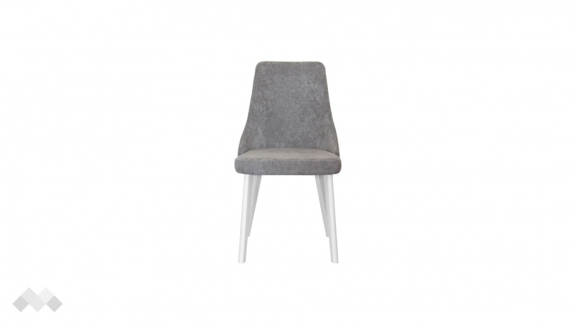 Трапезен стол Валенсия S сив с бяло - изглед 2