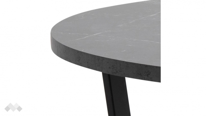 Трапезна маса Амбъл неразтегателни сив мрамор - изглед 3