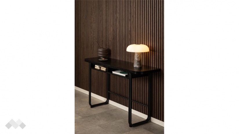 Трапезна маса Дарлингтън неразтегателни дъб черен мат - изглед 8