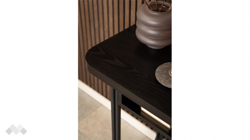 Трапезна маса Дарлингтън неразтегателни дъб черен мат - изглед 7