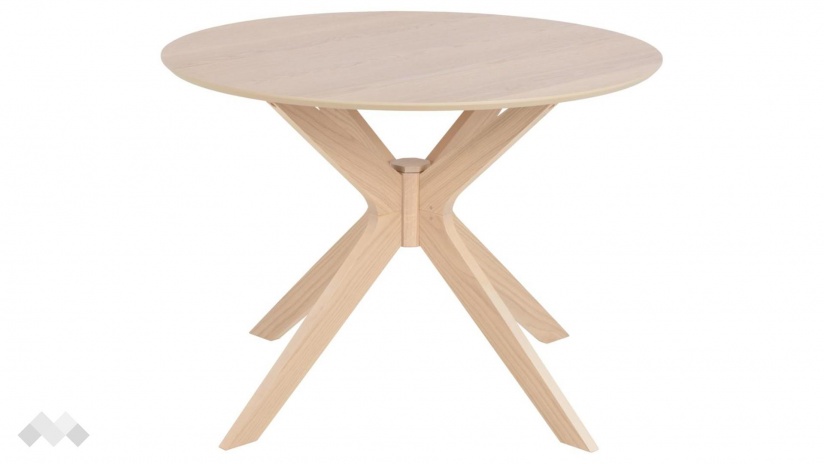 Трапезна маса Дънкан неразтегателни светъл дъб - изглед 2