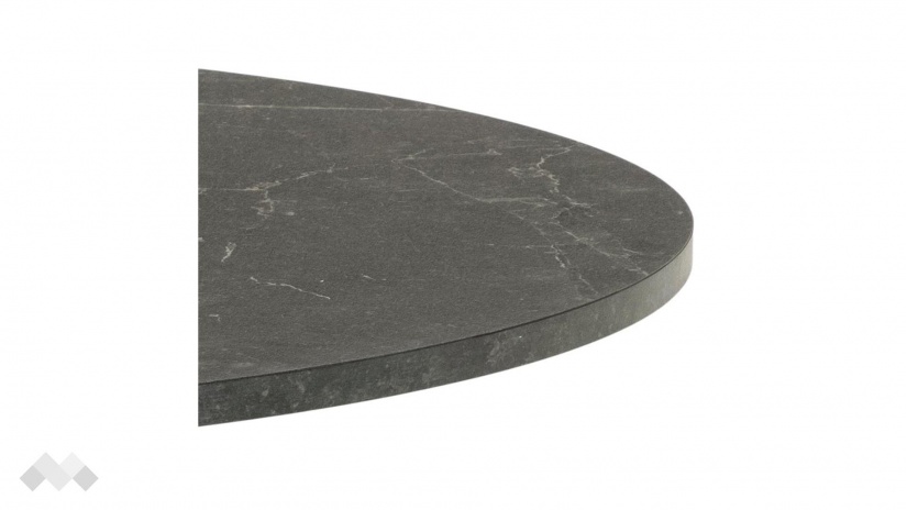 Трапезна маса Илита неразтегателни черен мрамор - изглед 4