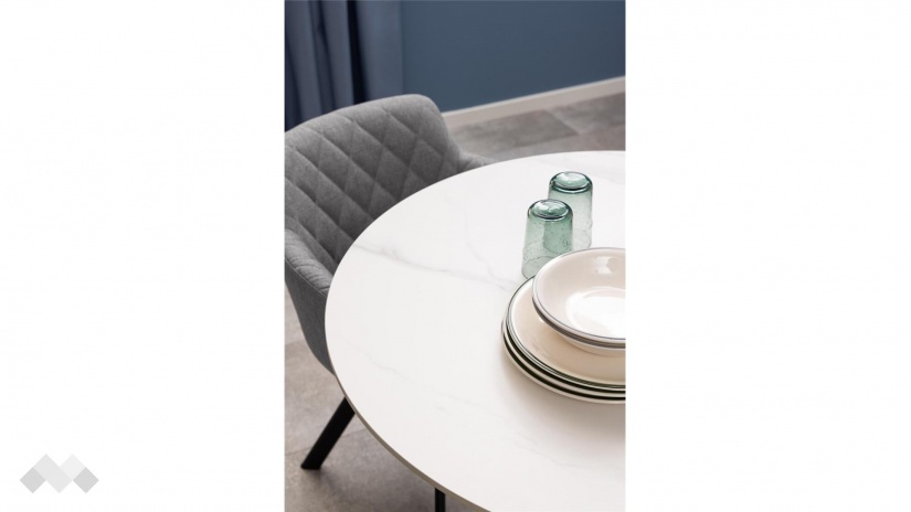 Трапезна маса Малта неразтегателни бял - изглед 5