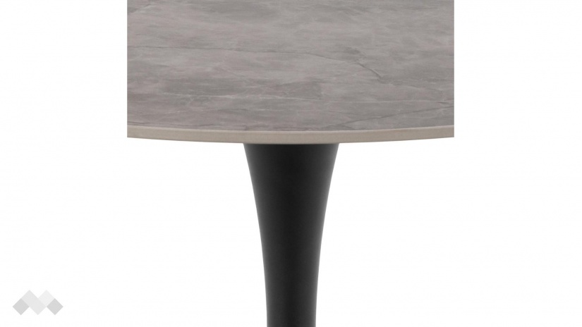 Трапезна маса Малта неразтегателни сив с черно - изглед 3