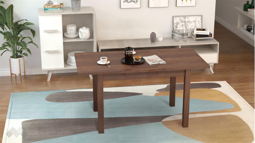 Трапезна маса Нати M разтегателни орех - изглед 2