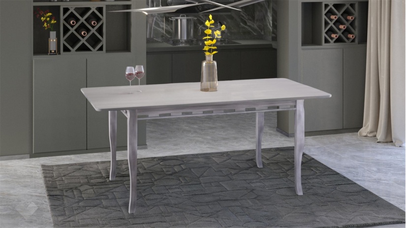 Трапезна маса Париж L разтегателни патина - изглед 2