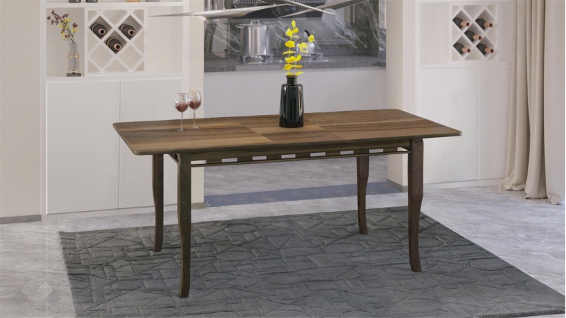 Трапезна маса Париж L разтегателни светъл орех - изглед 2