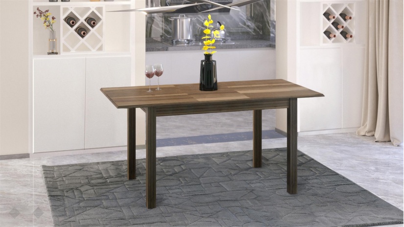 Трапезна маса Троя M разтегателни светъл орех - изглед 2