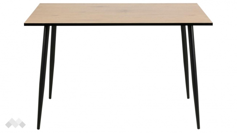 Трапезна маса Уилма неразтегателни дъб натурал с черено - изглед 2