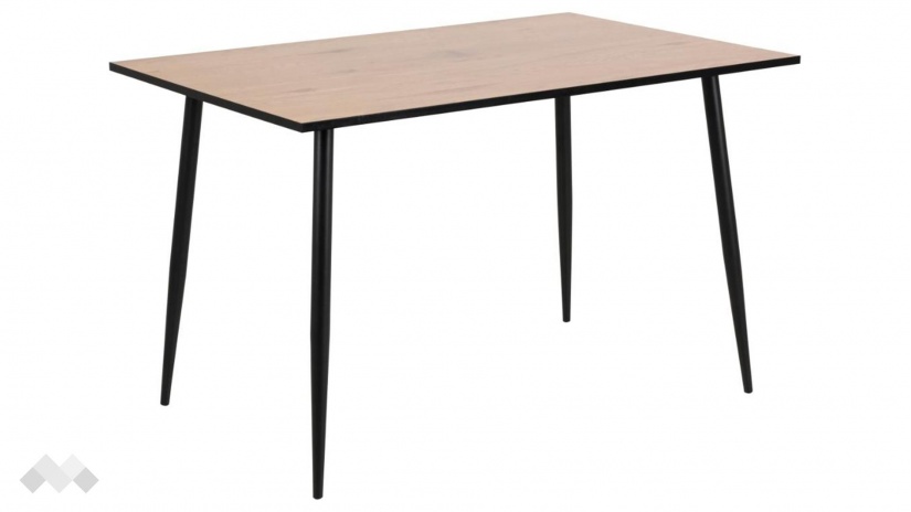 Трапезна маса Уилма неразтегателни дъб натурал с черено - изглед 1