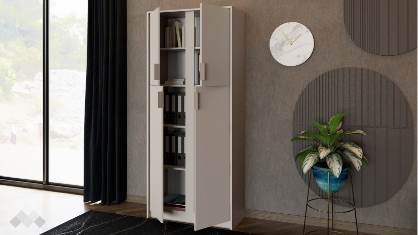 Висок офис шкаф Кашмир кашмир - изглед 2