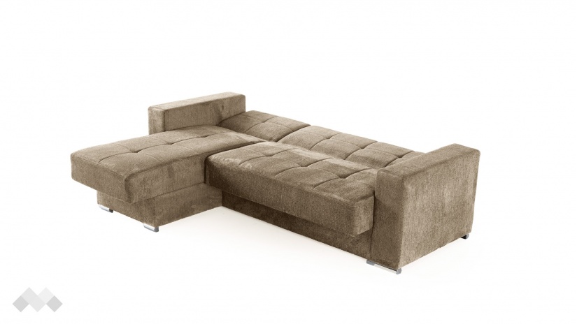 Ъглов диван Алтеа универсален ъгъл кафяв - изглед 10