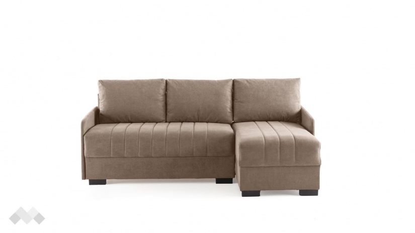 Ъглов диван Бета универсален ъгъл кафяв - изглед 3