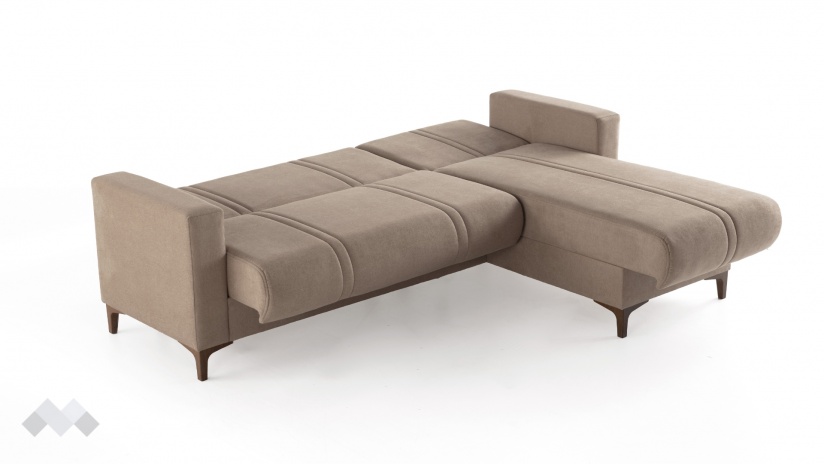 Ъглов диван Браво универсален ъгъл кафяв - изглед 9