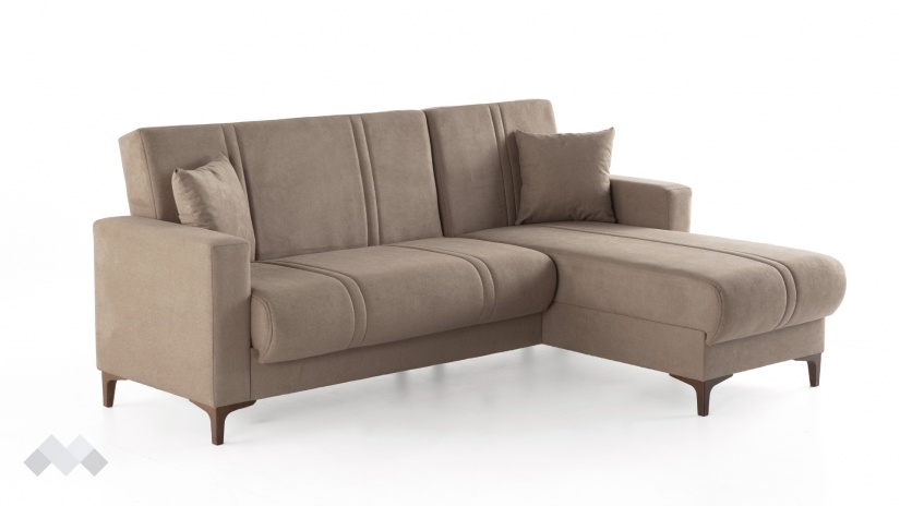 Ъглов диван Браво универсален ъгъл кафяв - изглед 3